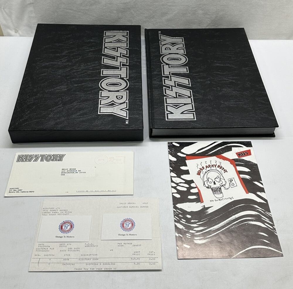 Kisstory Book Limited Edition Hardcover Slipcase SIGNED With Original # Brochure